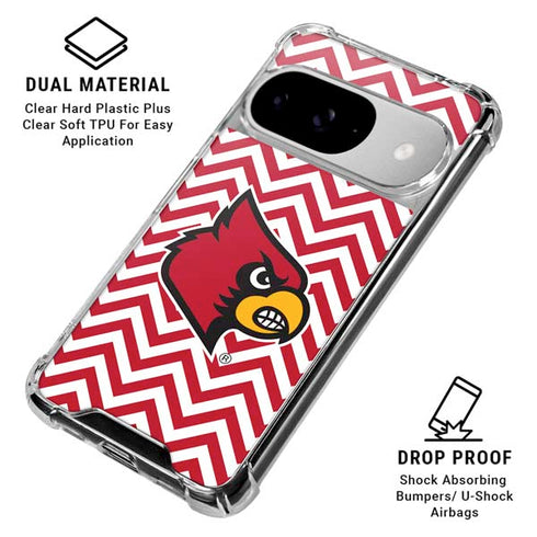 University of Louisville Chevron Google Pixel 10 Clear Case